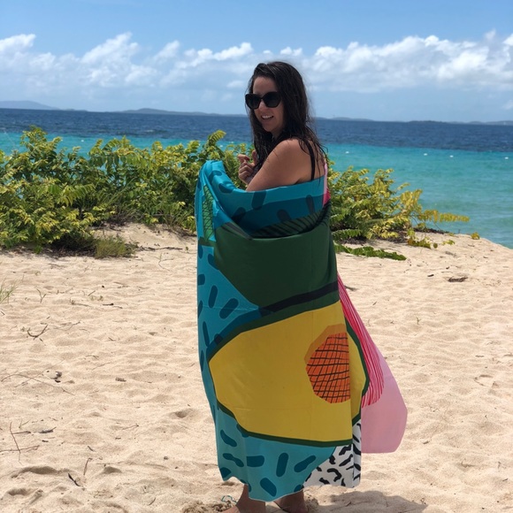 Avocado Print Beach Blanket - Picture 3 of 8